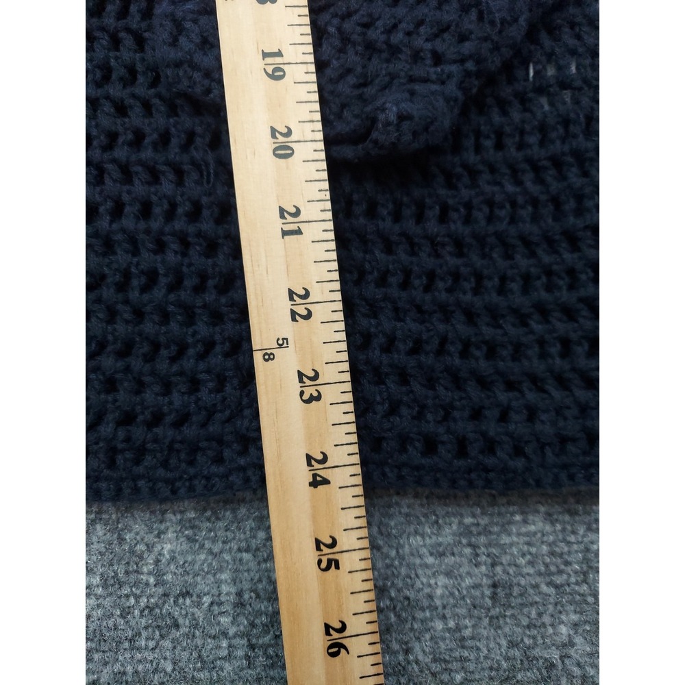 Vtg Christopher & Banks Flag Sweater Womens XL Blue FLAG Patriotic Hand Knit - Picture 6 of 10